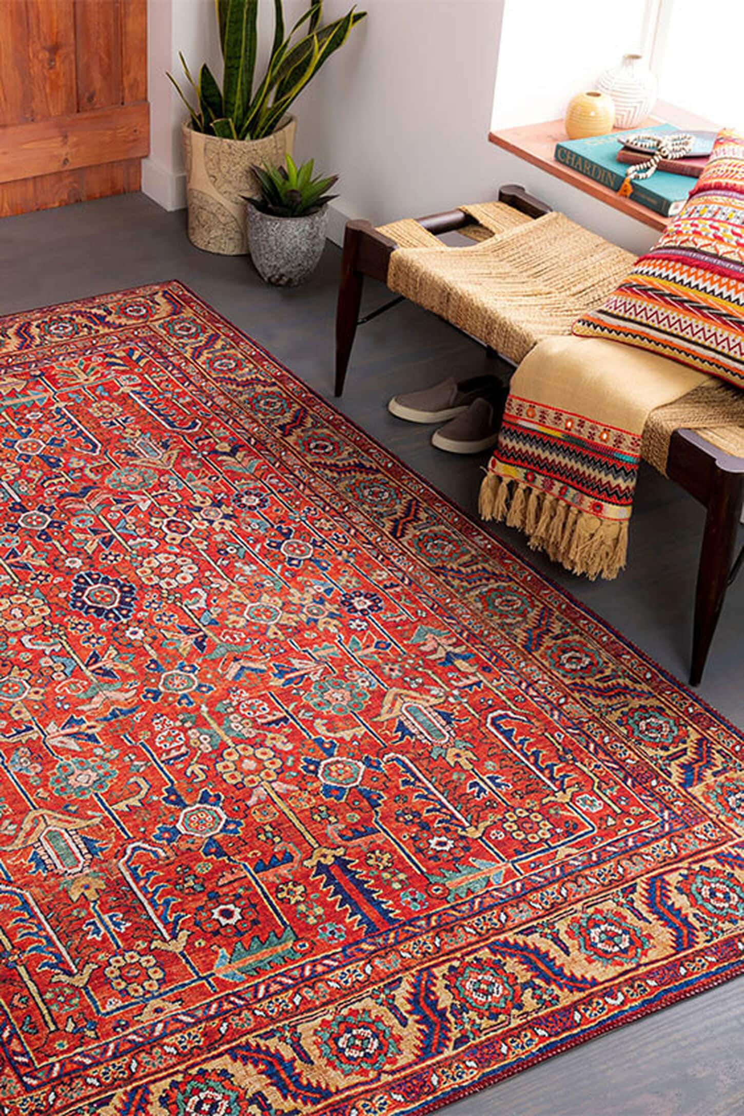 Surya Iris Burnt Orange Area Rug