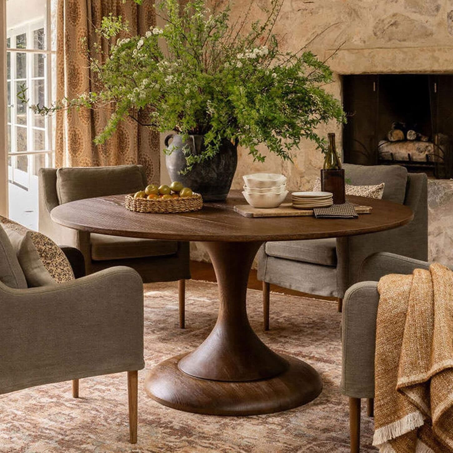 Amber Lewis x Four Hands Eastman Dining Table in Sienna Oak