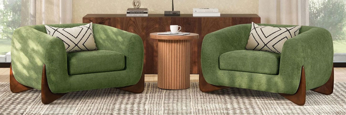 Jennifer Taylor Home Alpine Accent Arm Chair in Moss Green