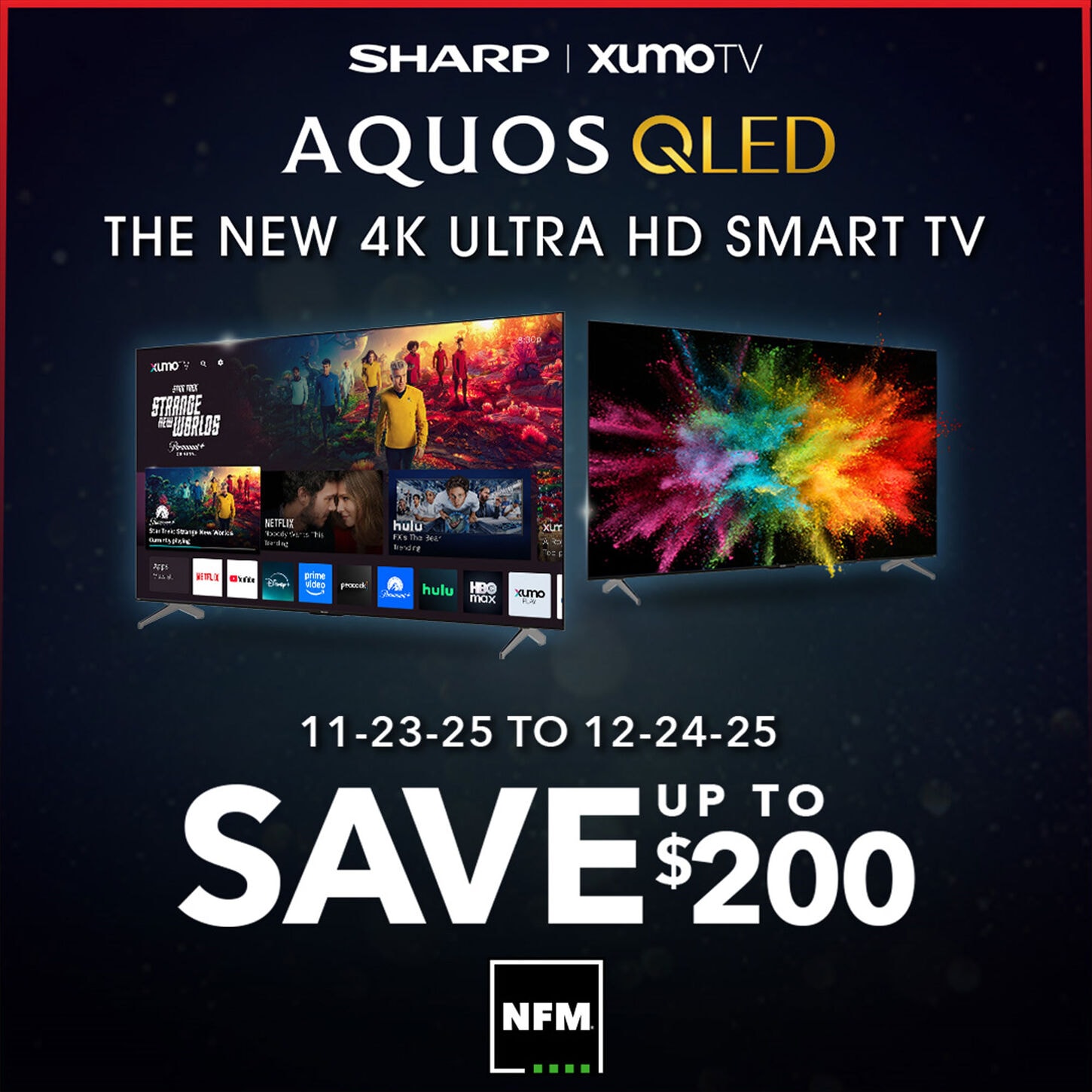 SHARP AQUOS QLED 4K Smart TV