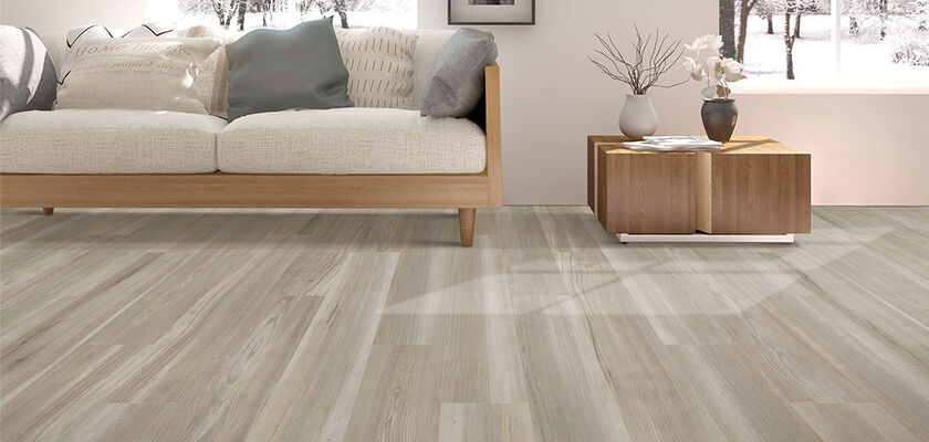 living room scene with mohawk hard surface flooring