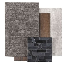 Group of flooring swatches