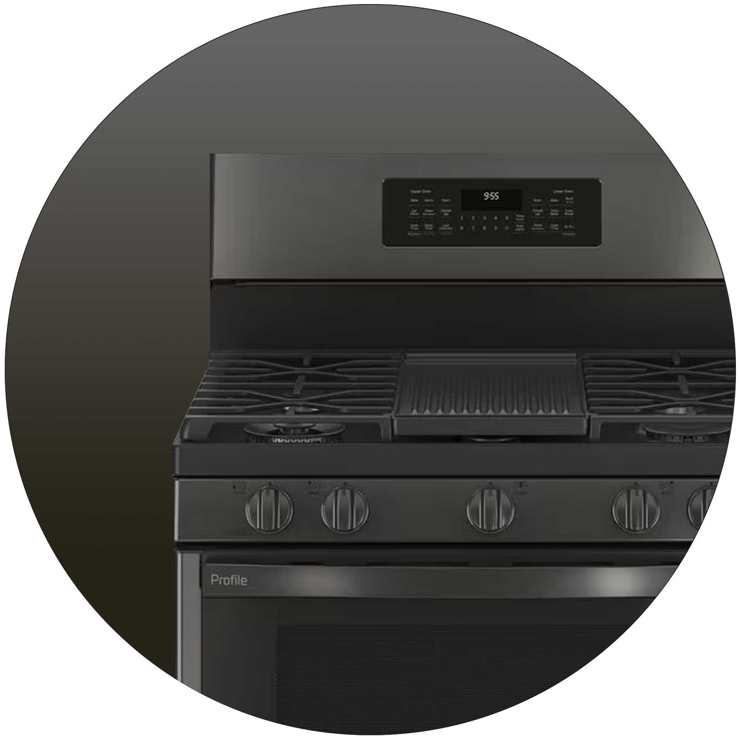 Black stainless steel ranges