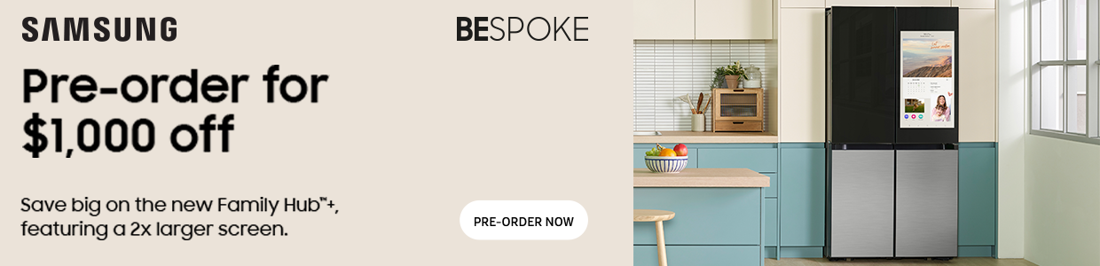 Samsung Bespoke Pre-Order Save 1000