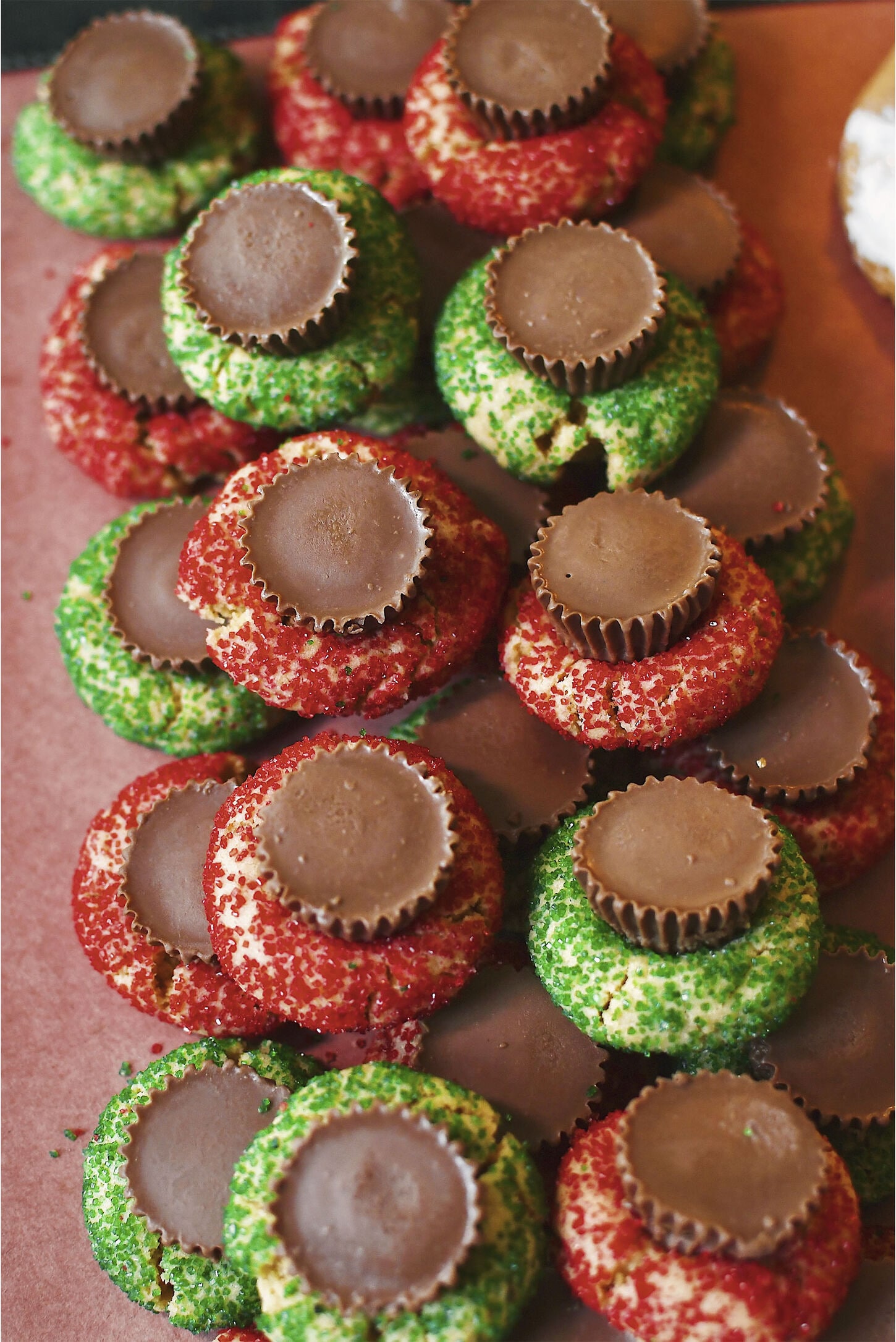 Cookies stacked for the cookie exchange