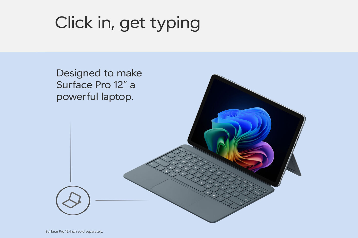 Surface Pro 12" Keyboard with Slim Pen