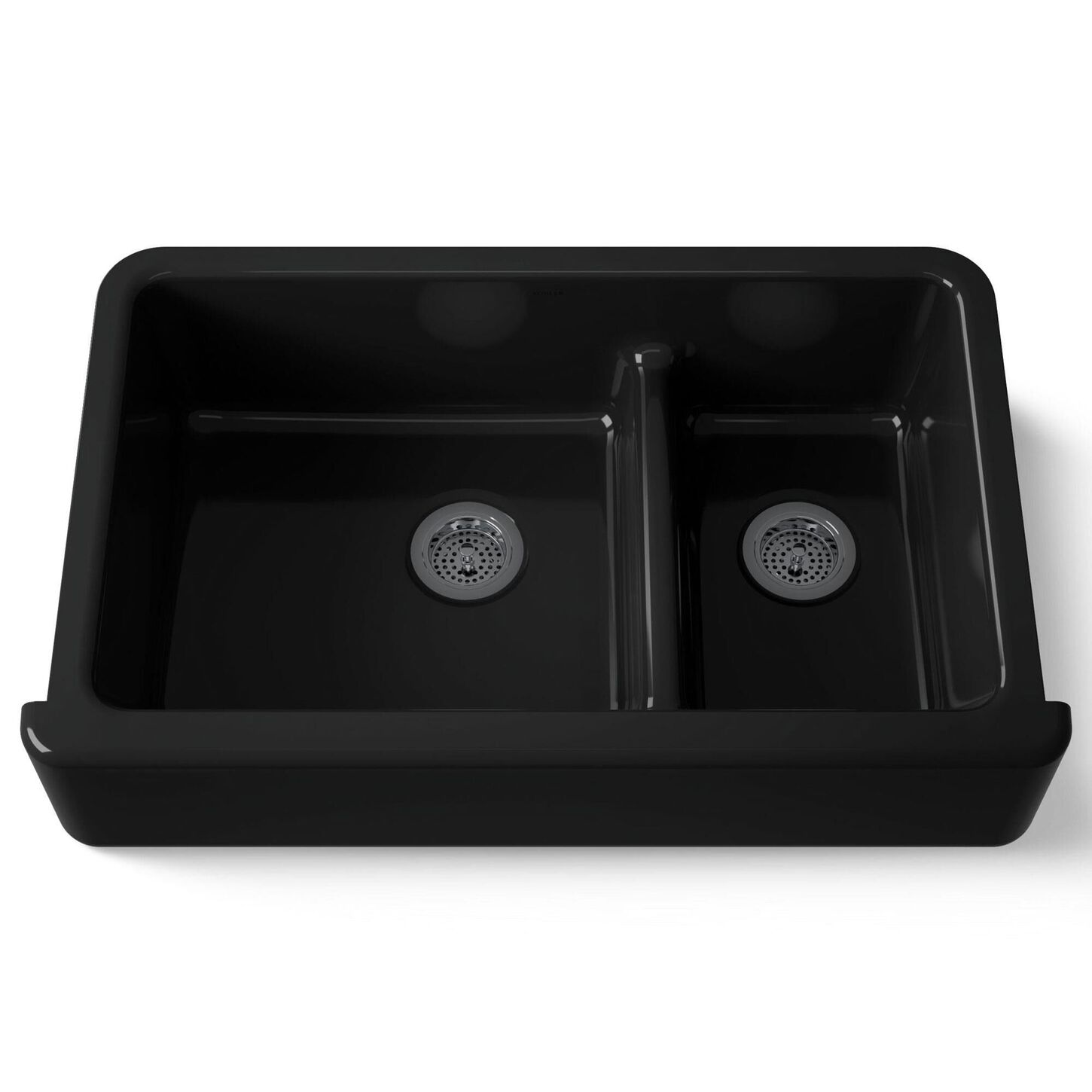 two bowl kitchen sink in black 