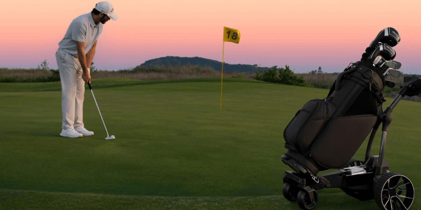 Navee Birdie 3X Electric Golf Push Cart in Black