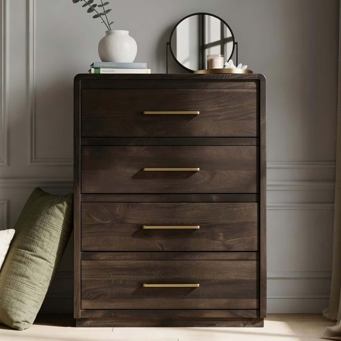 Fallridge Mezquite 5 Drawer Chest in Black