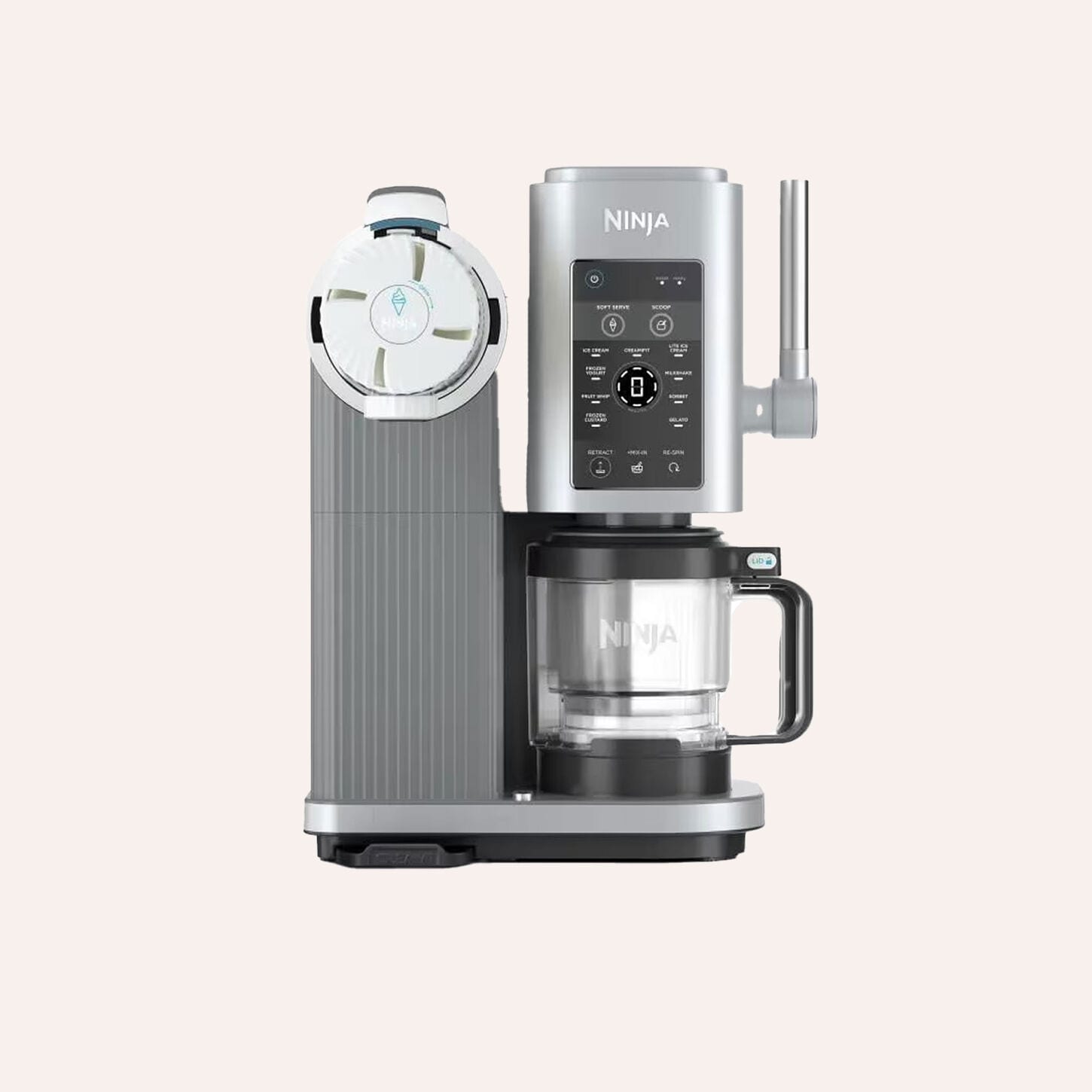 Ninja CREAMi Scoop & Swirl 13-in-1 Ice Cream and Soft Serve Maker in Platinum Silver