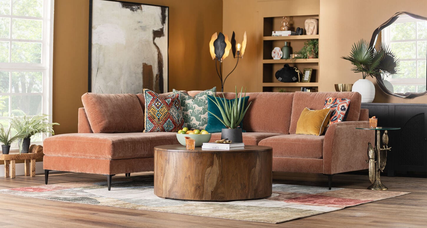 Sectional in a living room