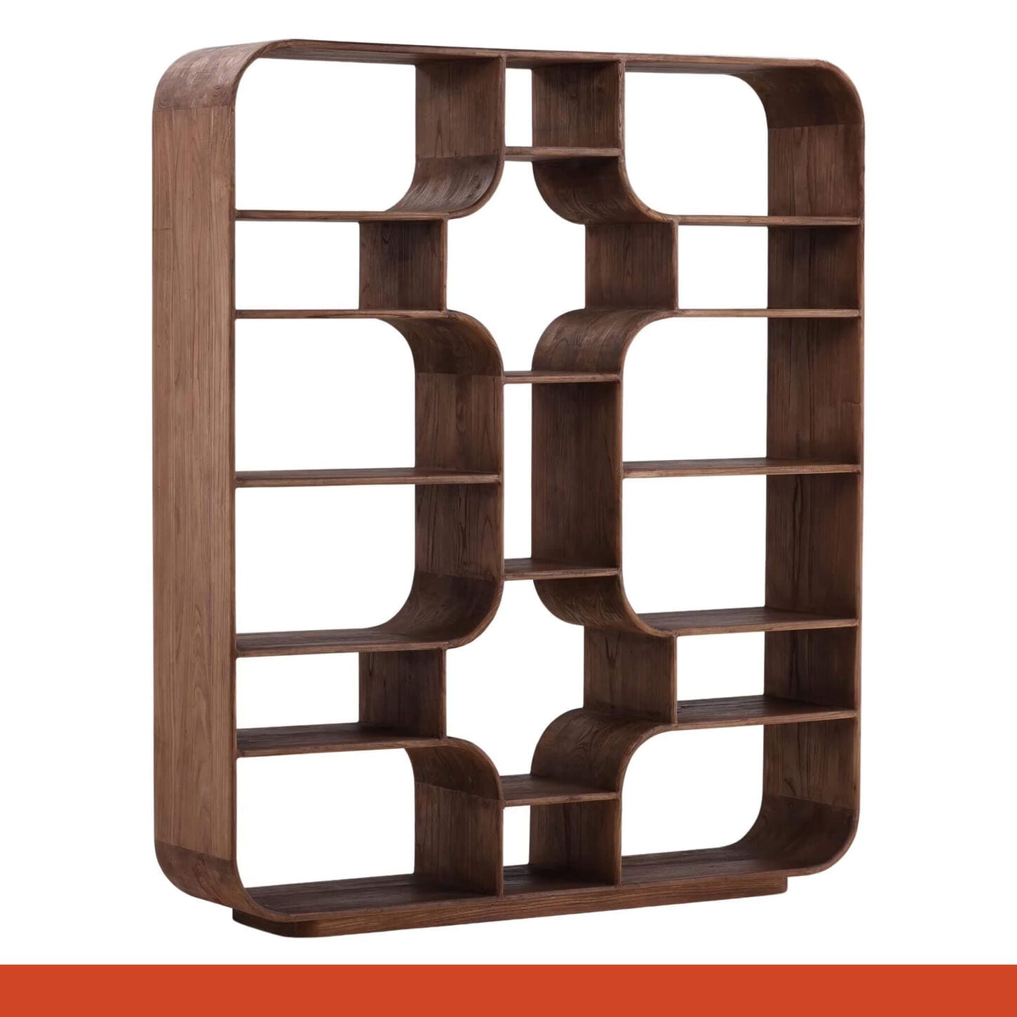 Blue Sun Designs Gaetan Bookcase in Brown