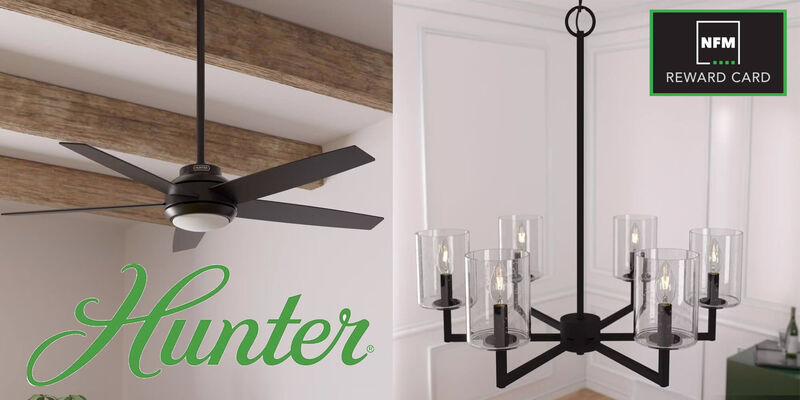 hunter lighting and ceiling fan fixtures