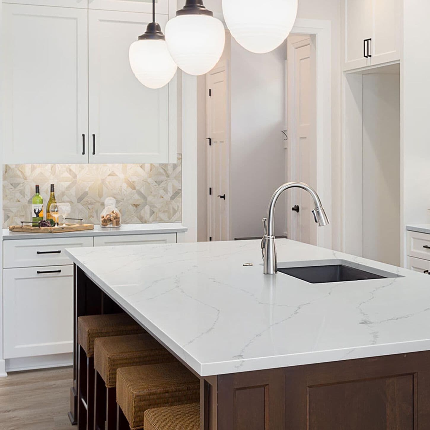 NFM Custom Countertops Calacatta Ultra 3cm Quartz Countertop