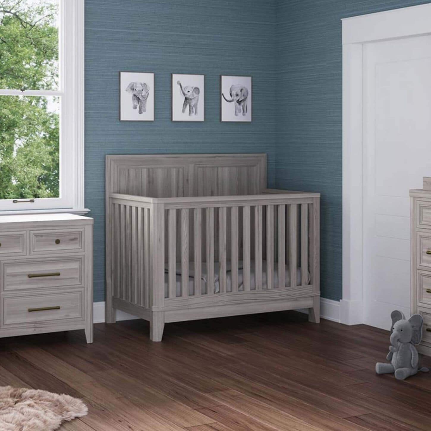 Eastern Shore Carlson 4-In-1 Convertible Crib in Washed Linen