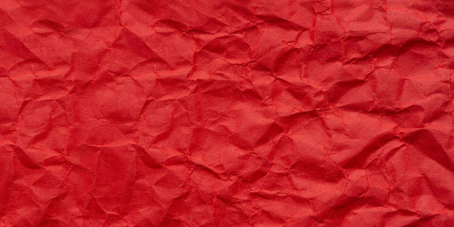 Red crinkle paper