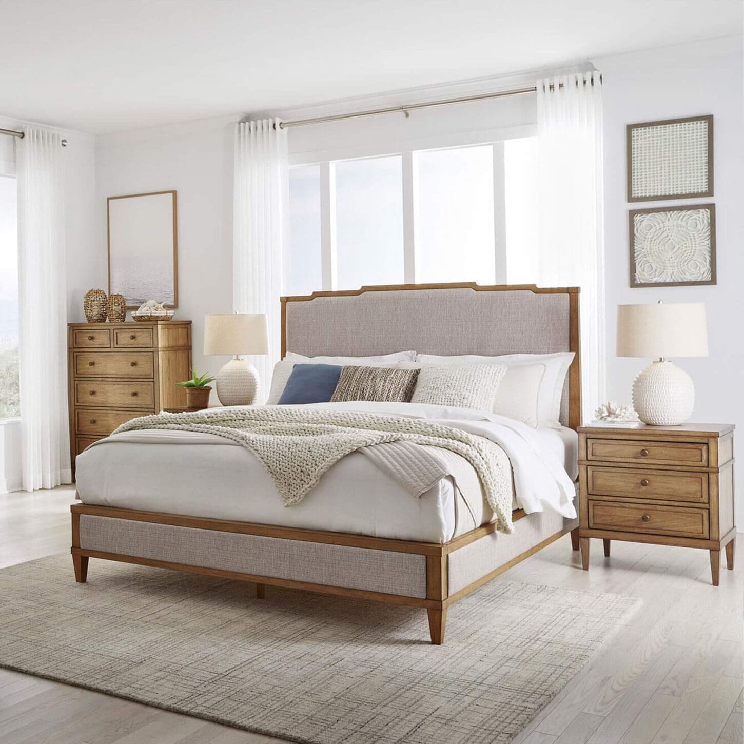 Ashley Sharlance Bedroom Set in Light Brown
