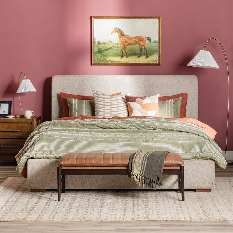 Bedroom Lifestyle of Bed and Nightstand