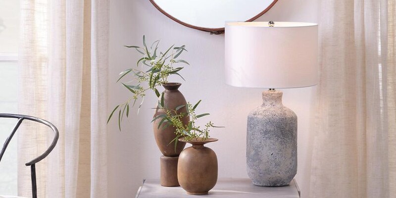 Splendor Living Blaire Table Lamp Grey