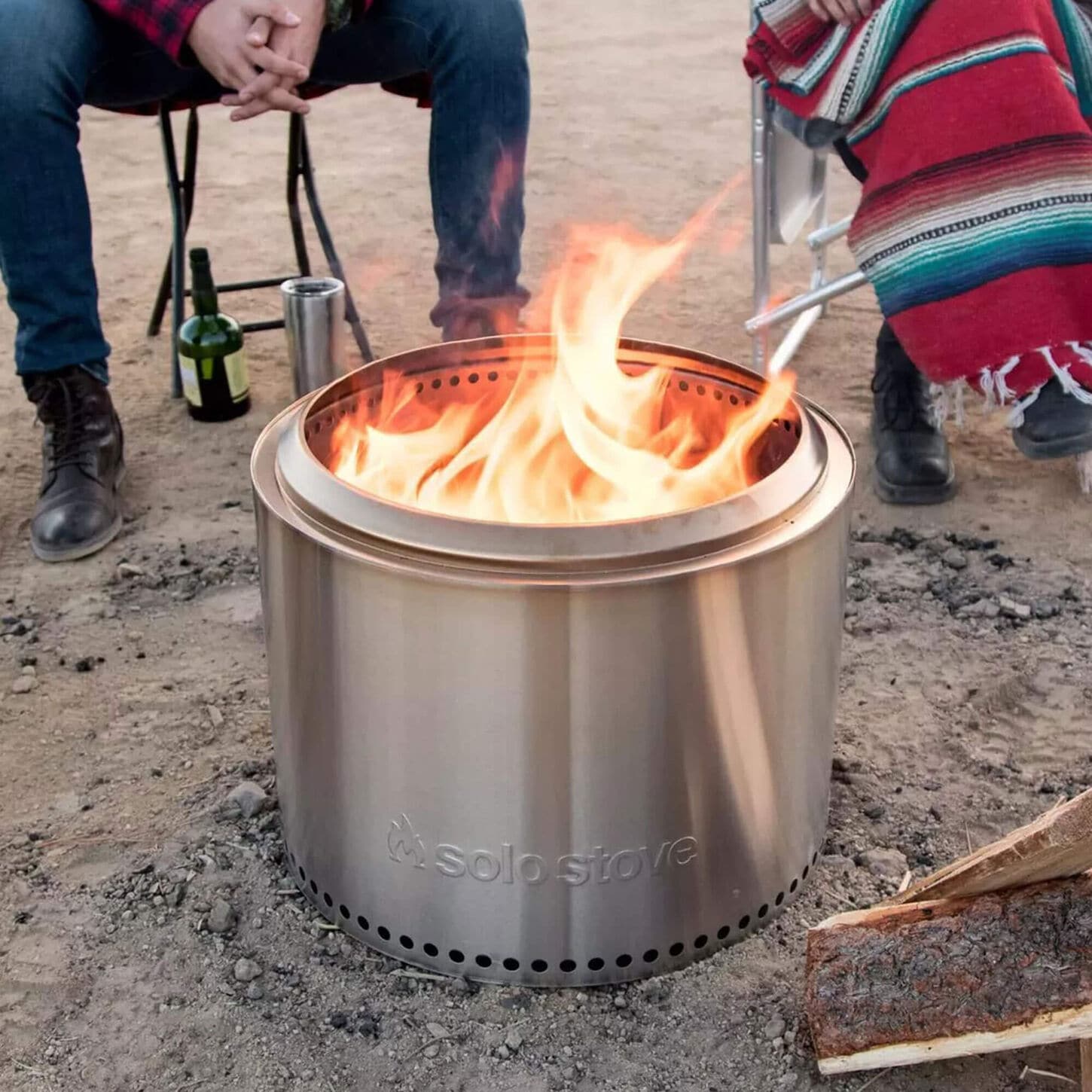 Solo Stove Bonfire Fire Pit with Stand 2.0 in Stainless Steel