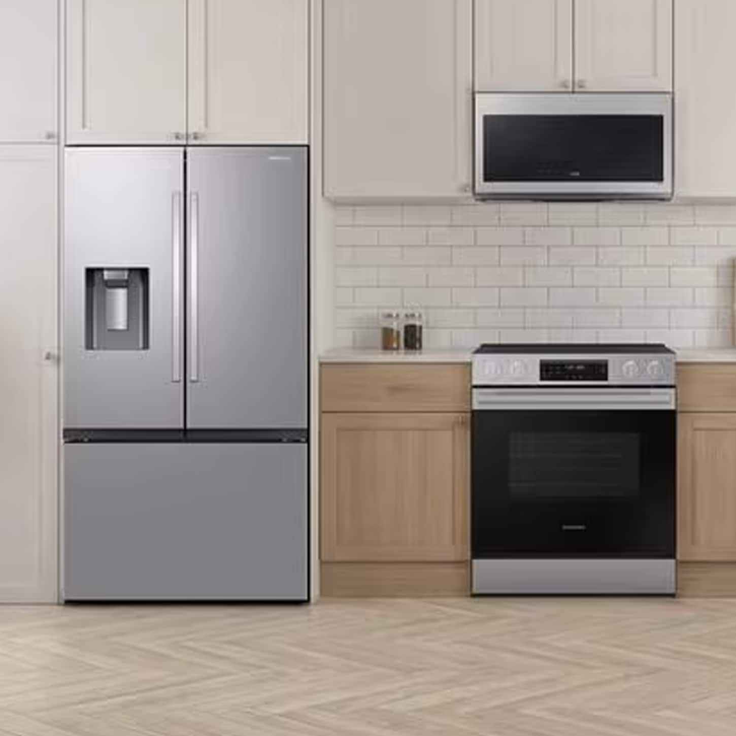 Samsung Bespoke Stainless Steel Appliances in Kitchen