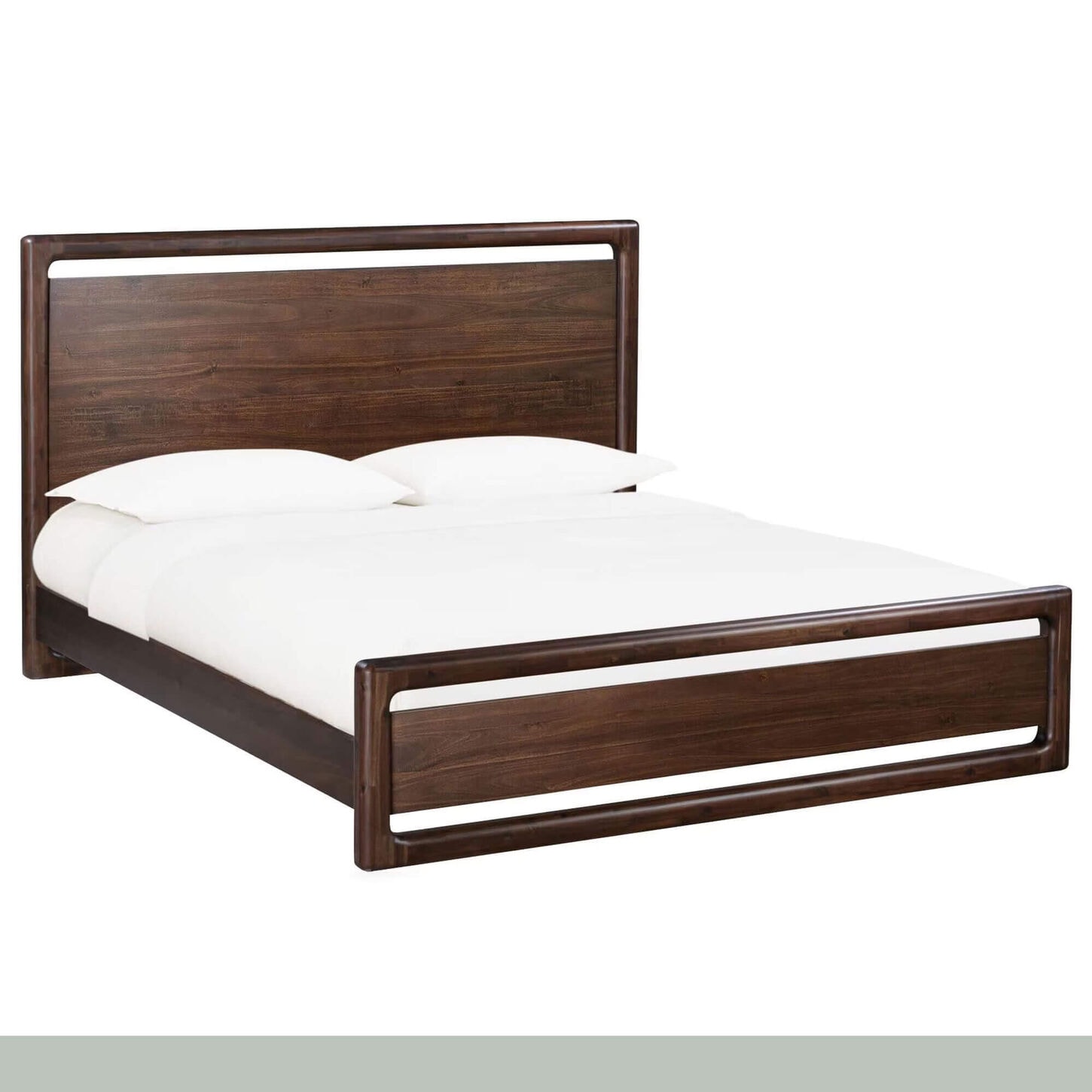 Urban Home Sol Queen Platform Bed in Brown Spice