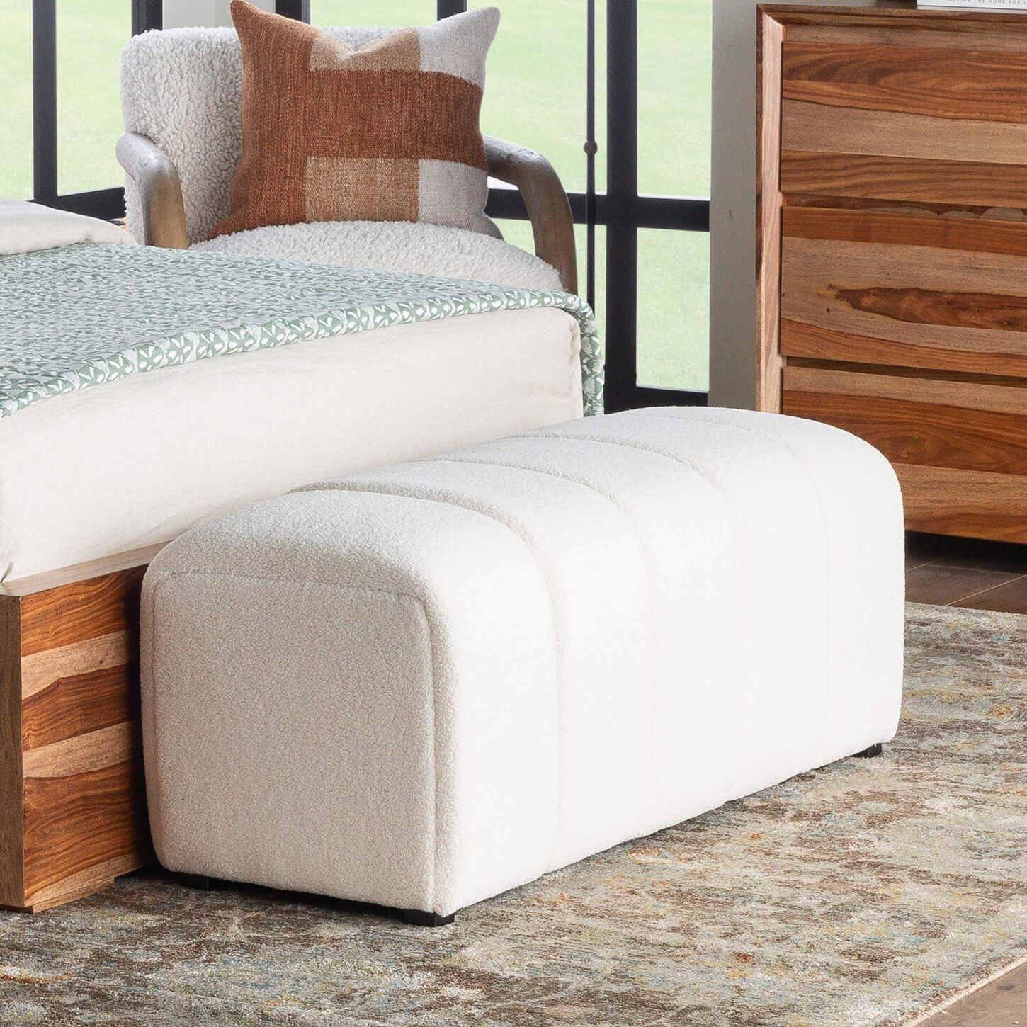 Waltham Urban Archive Tess Bench in Natural Ivory