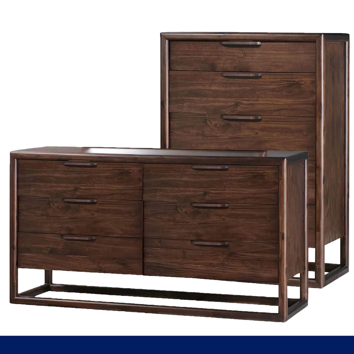 Urban Home Sol 6 Drawers Dresser and 5-Drawers Chest
