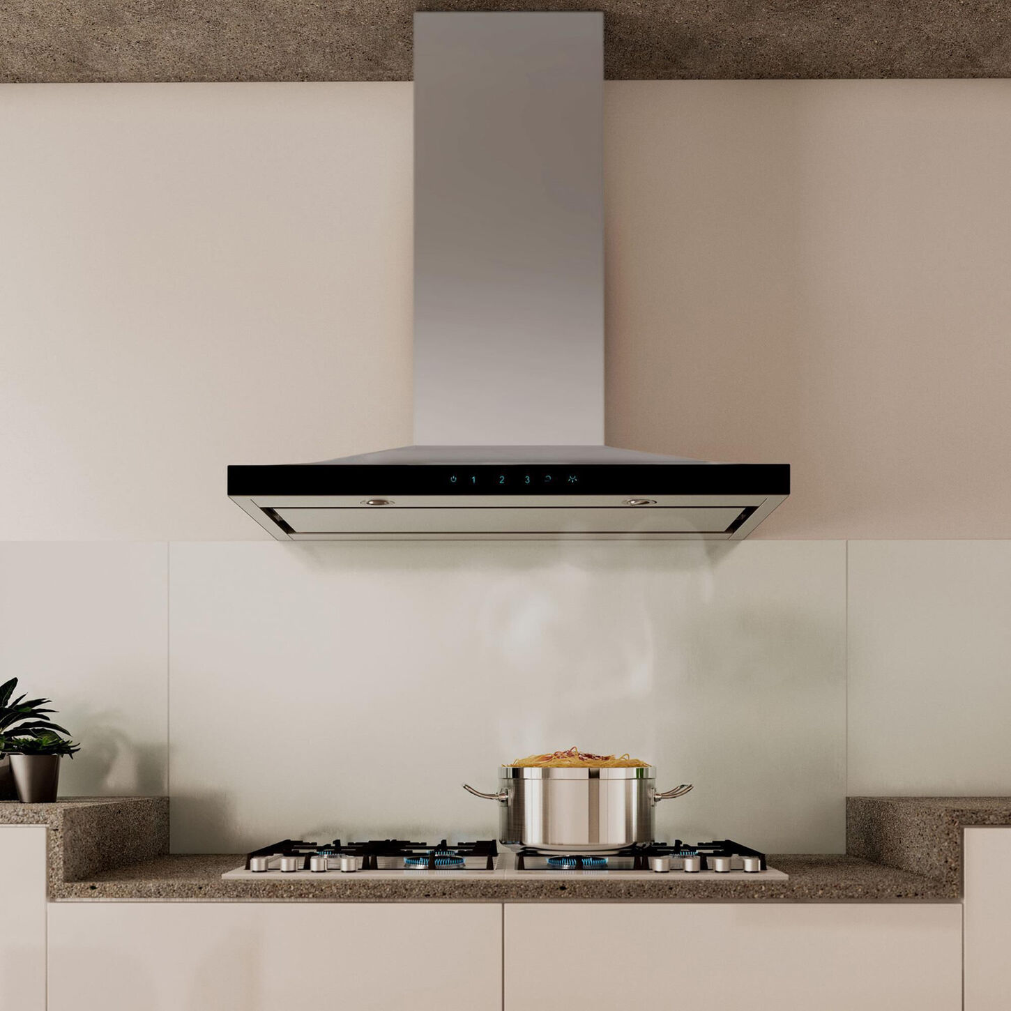 Elica Lugano 36" Wall-Mount Hood in Stainless Steel