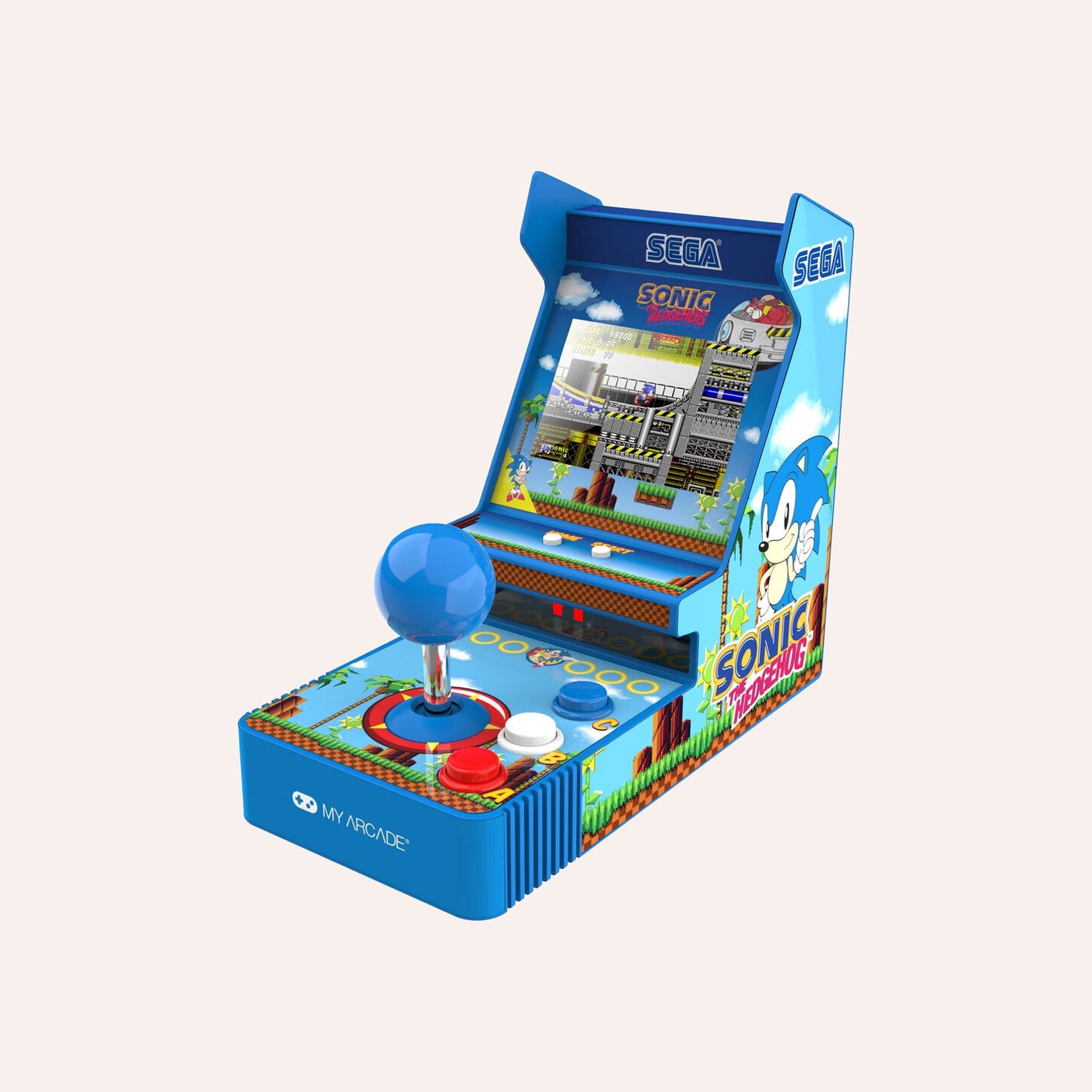 My Arcade Sonic The Hedgehog Joystick Player Portable Retro Arcade in Blue