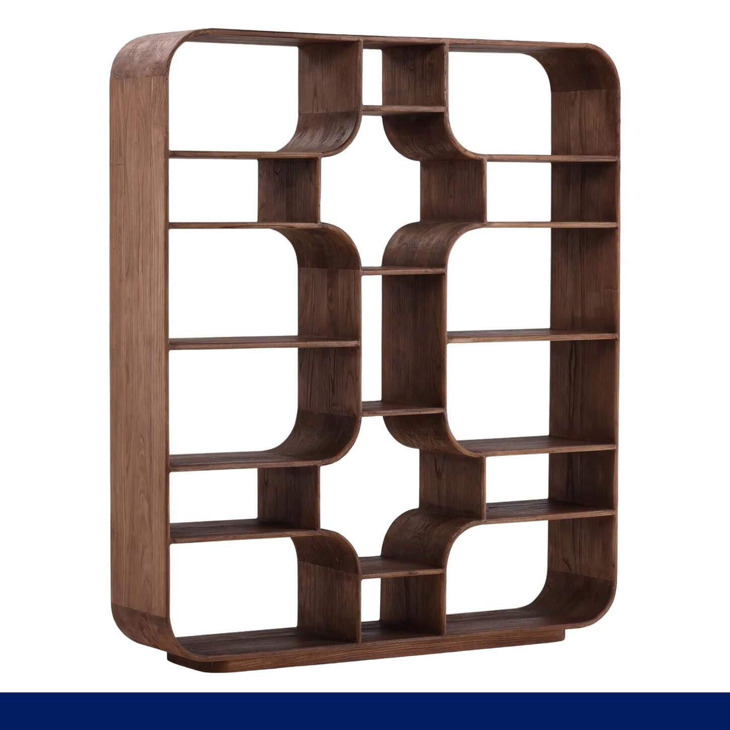 Blue Sun Designs Gaetan Bookcase in Brown