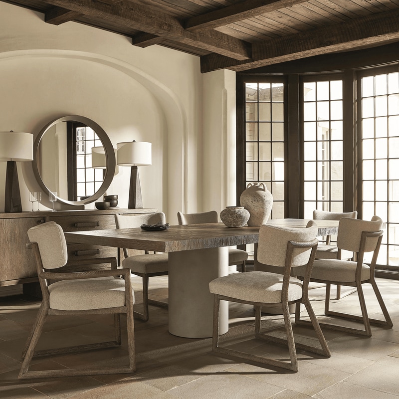 Bernhardt Casa Paros Dining Table in Playa and Bedrock