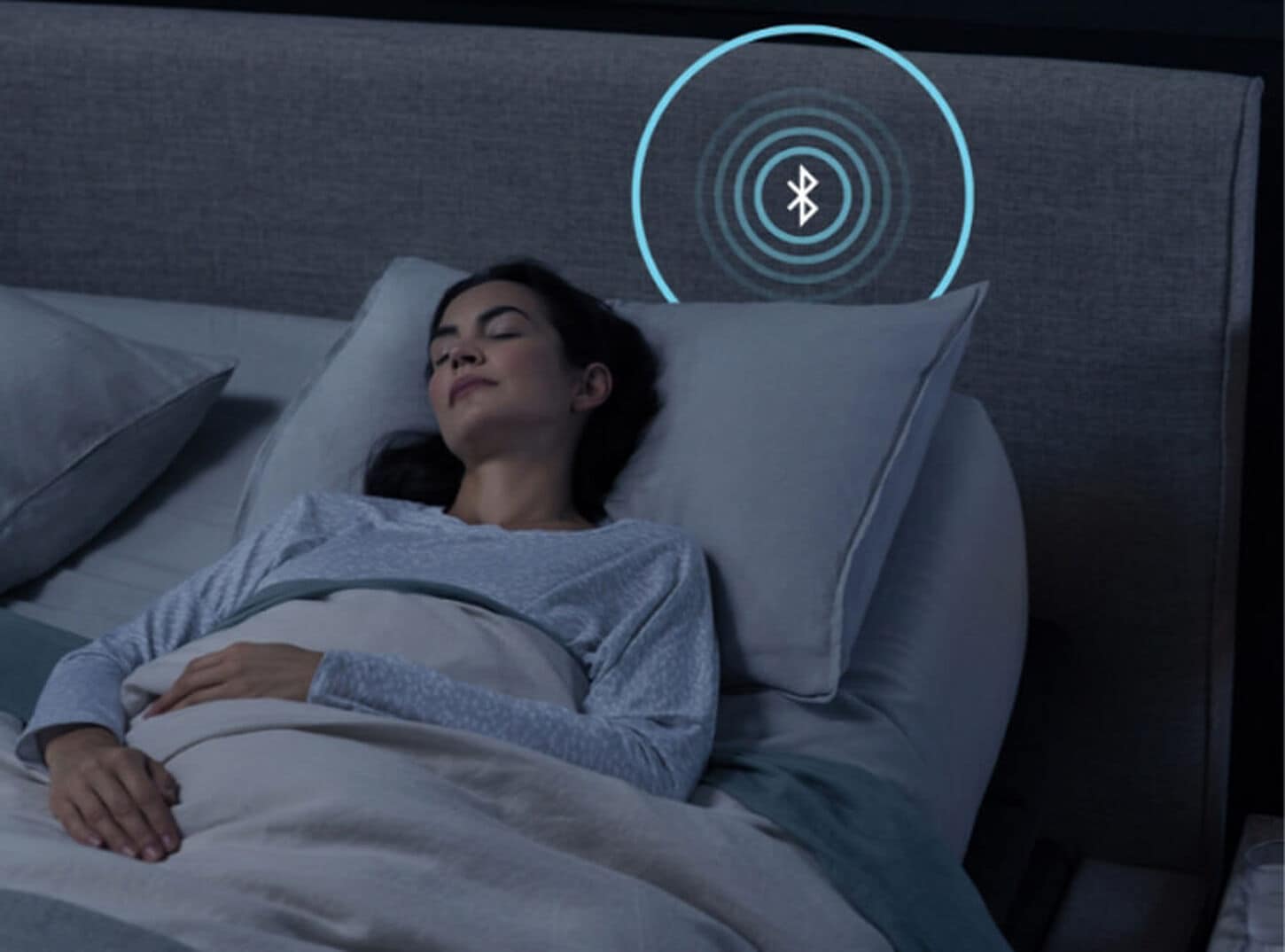 Woman Sleeping on a Tempur-Ergo ProSmart Adjustable Base