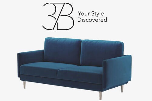 37B Mayfair 5 Piece Sectional with Chaise in White Polyester