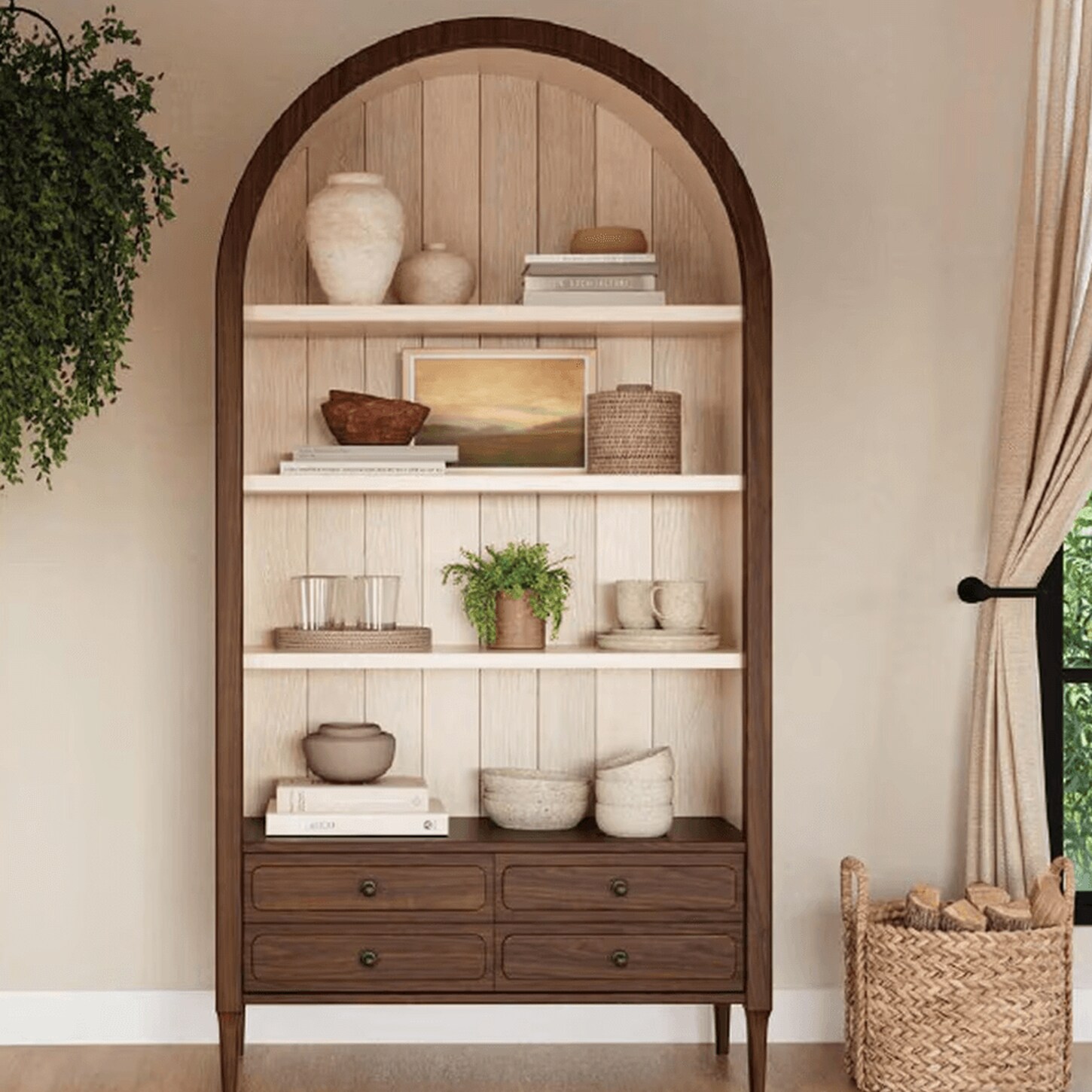 Stickley Furniture Hudson Valley Bookcase in Dark Roast