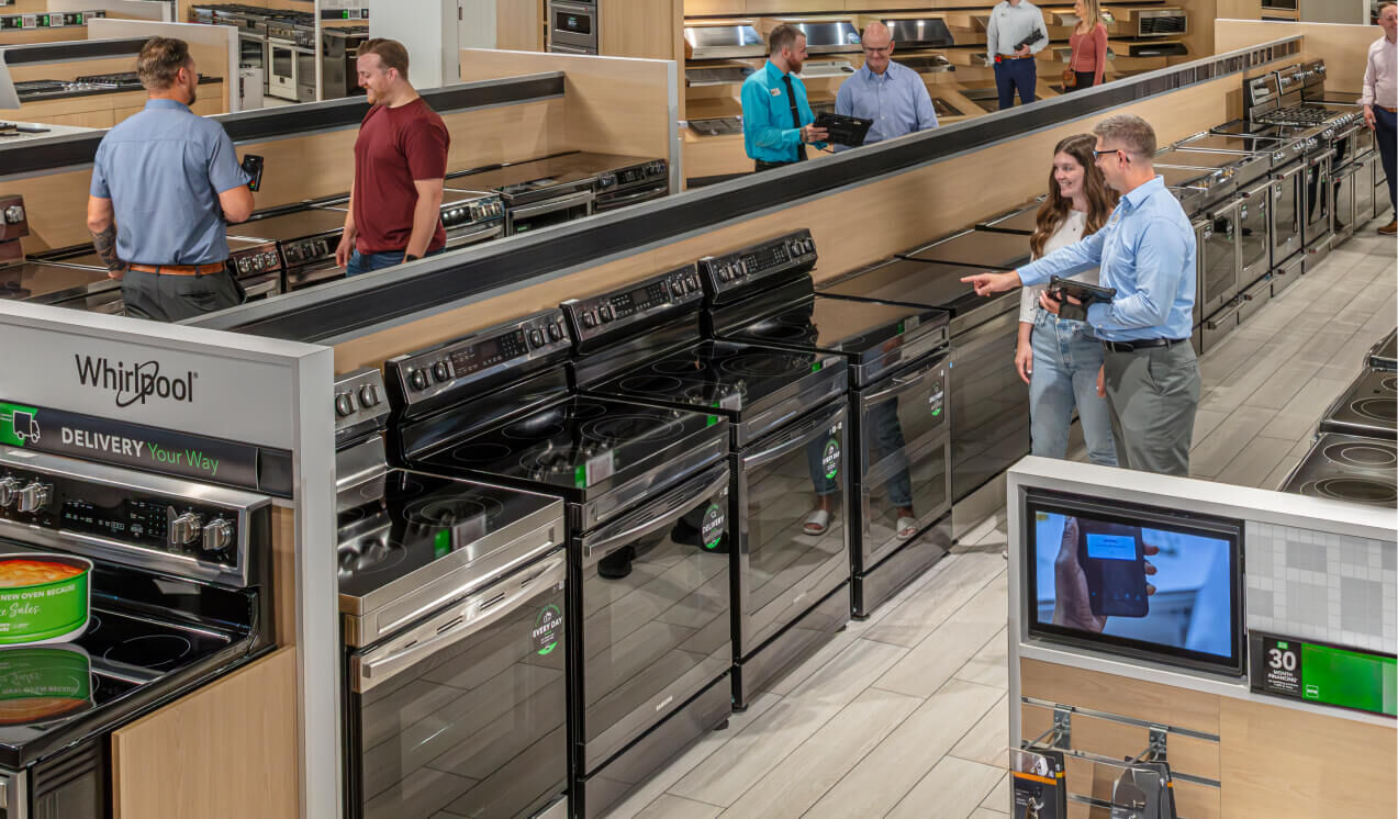 Shopping appliances at NFM in Kansas City Kansas