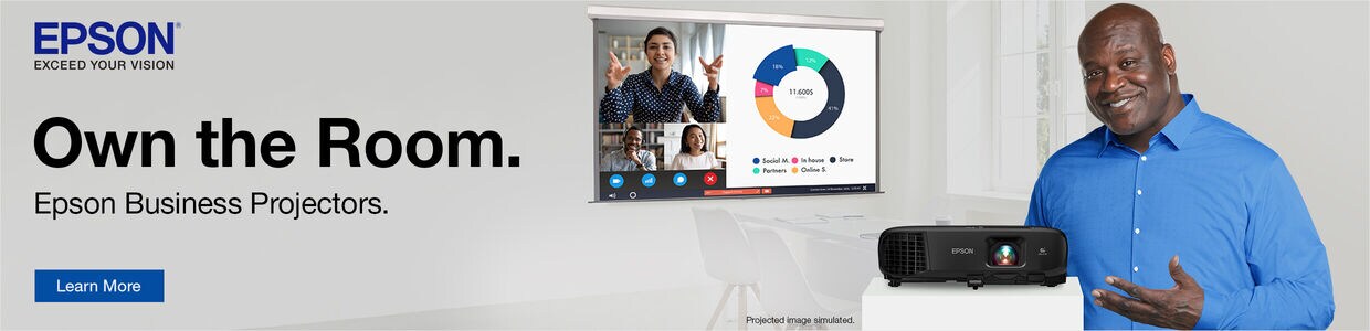 Epson Business Projectors Own the Room | Shop Now 