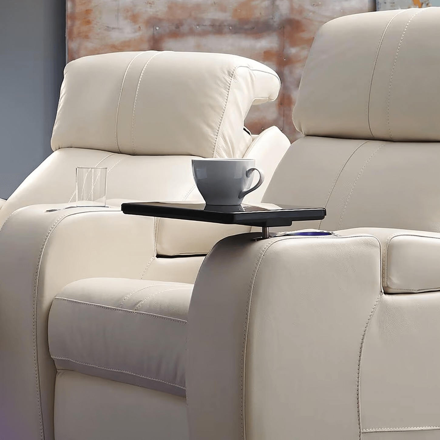 Style Expressions Metal Tray Table Attachment in Black