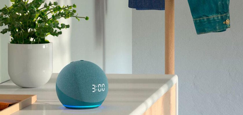 Amazon Echo Dot 4 on Dresser