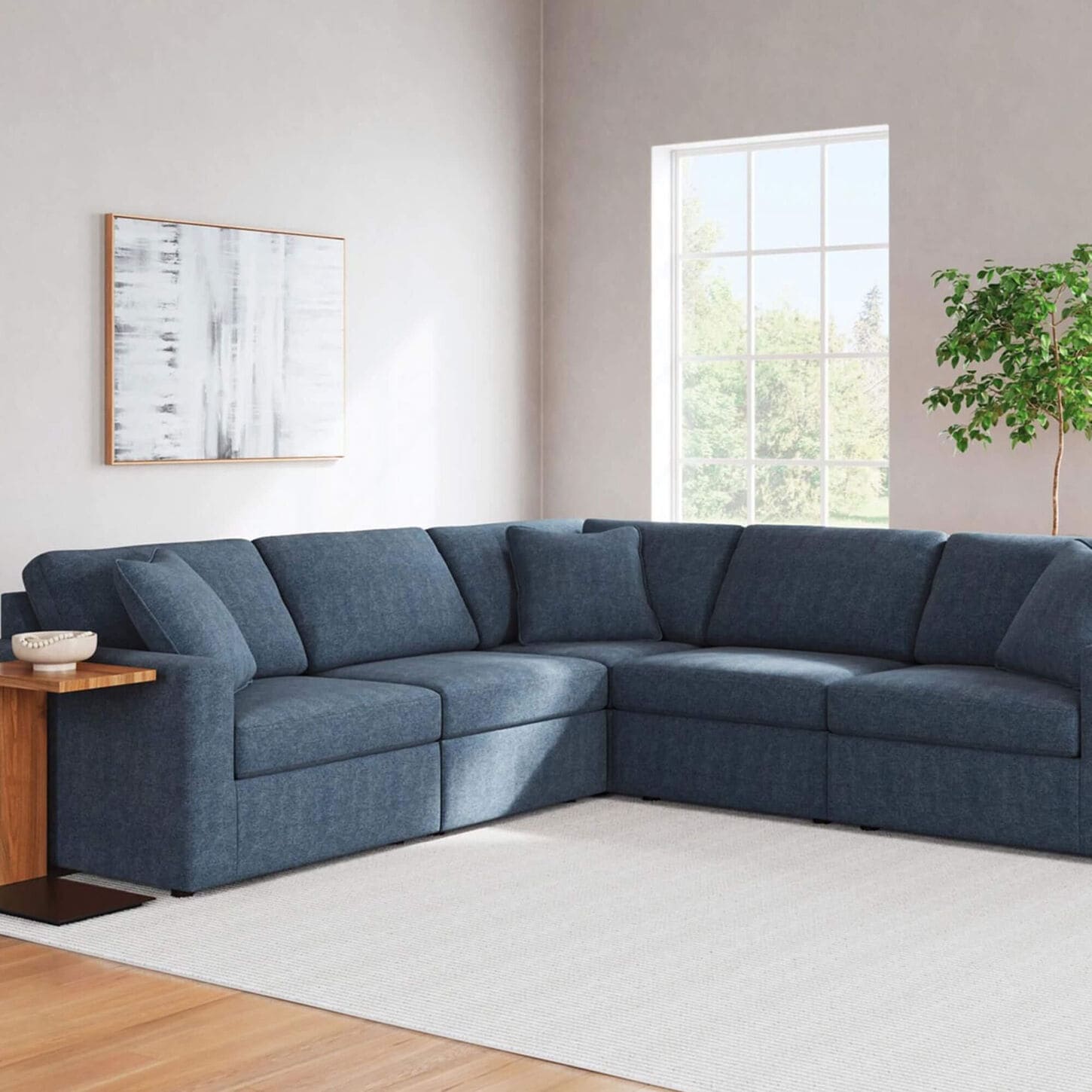 Ashley Modmax 5-Piece Sectional in Ink