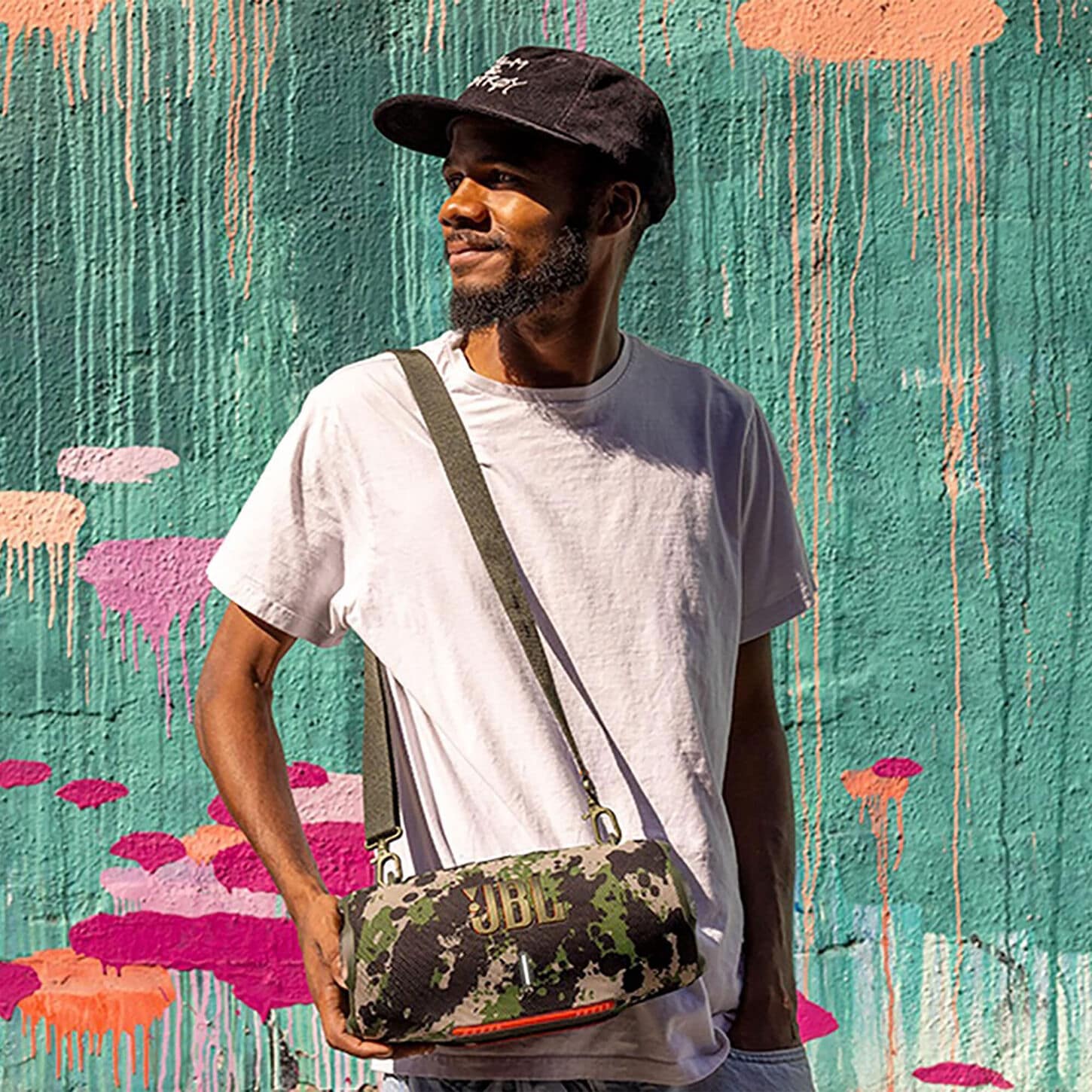 JBL Xtreme 4 Portable Waterproof Bluetooth Speaker in Black Camo