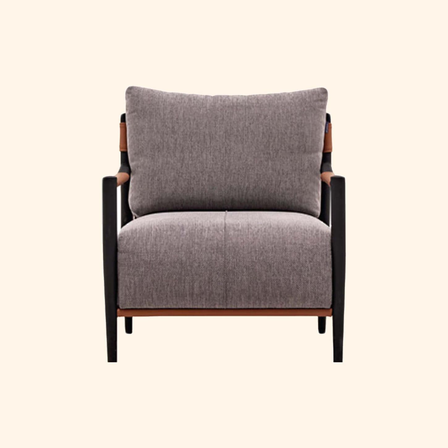 37B Linz Arm Chair in Gray