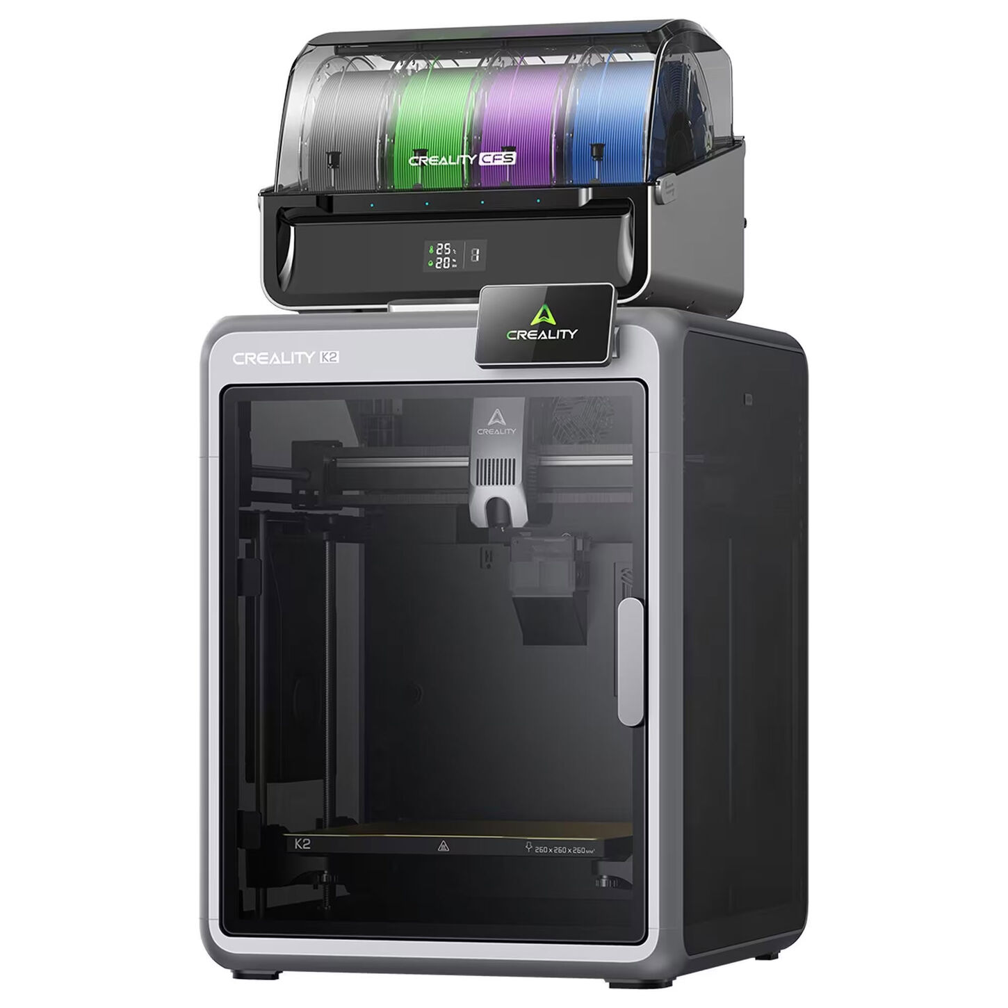 Creality 3D Technology K2 Combo 3D Printer with CFS Multicolor System in Silver