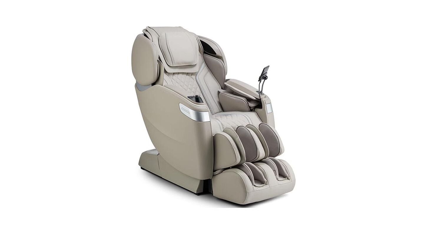 Cozzia Qi SE Duo Power Massage Chair with Quartz Cushion in Stone