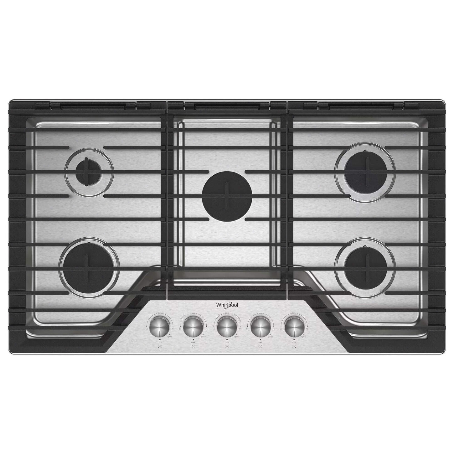 Whirlpool Gas Cooktop in Stainless Steel