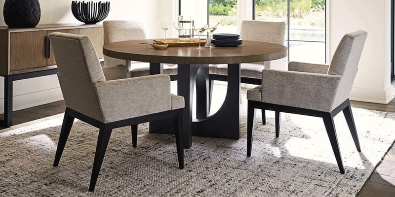 lexington table and chairs in sunroom