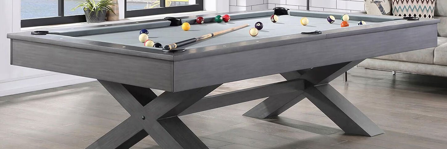 Imperial Blake 8' Pool Table in Steel Grey