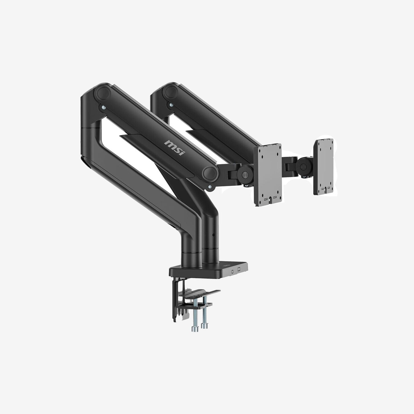 MSI Full-Motion Dual Monitor Desk Mount for 17 to 45" Displays in Matte Black