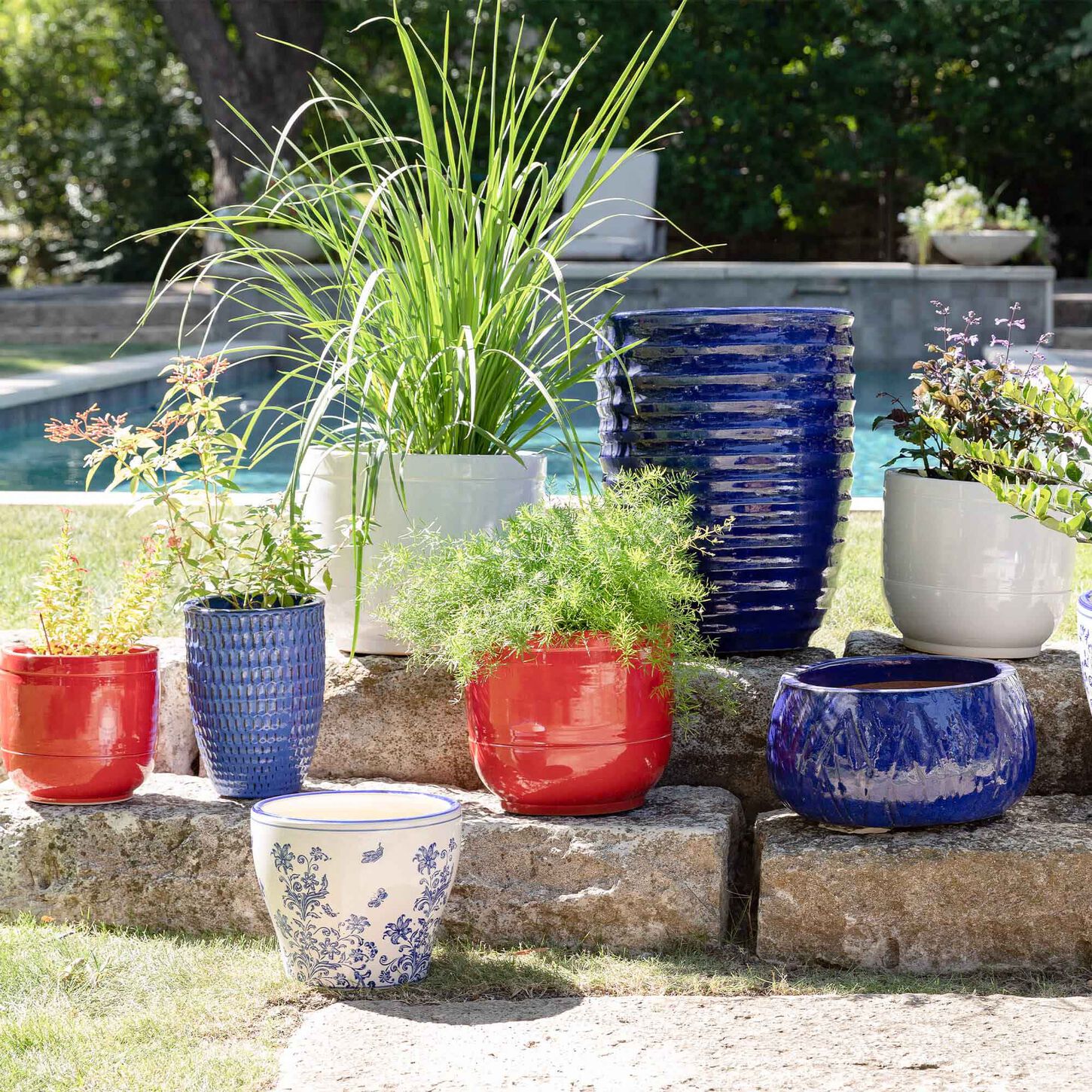 pots and planters outside