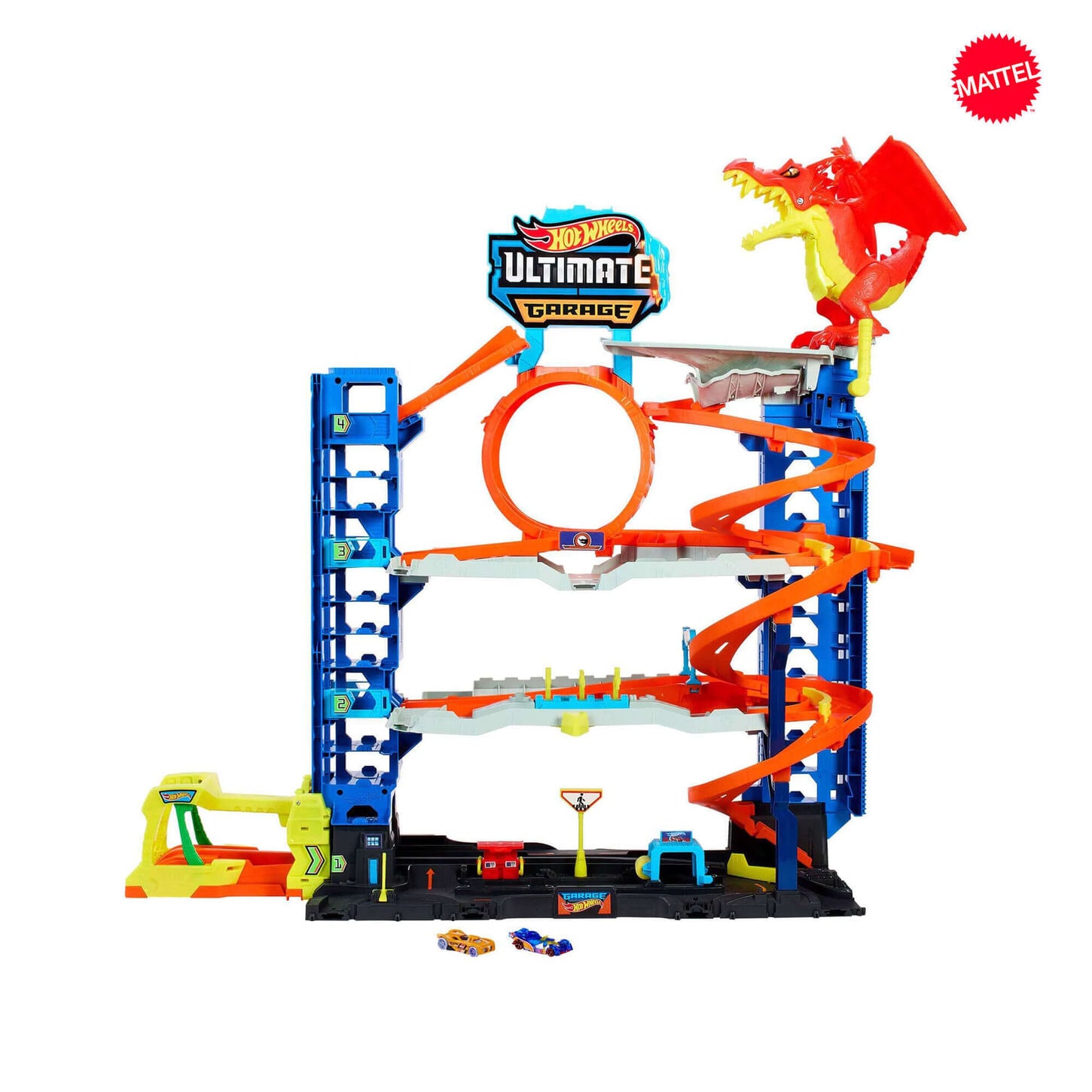 Hot Wheels City Ultimate Garage with Mattel logo